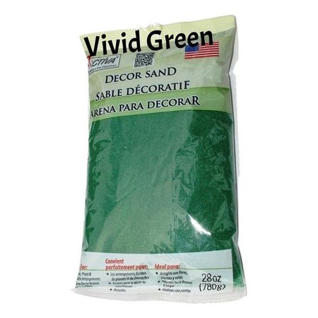 DECOR SAND Decor Sand 4276 Activa 28 oz Bag of Decorative Sand; Vivid Green 4276